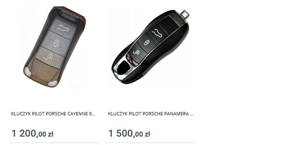 Programowanie Kodowanie Dorabianie Kluczyk Pilot Scyzoryk Porsche Artom Selgros Katowice 32 2088042, 507 404 772